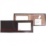 Обложка Premier-О-12 (для удост. с окошком)  натуральная кожа коричн. темный гладкий (88)  117548