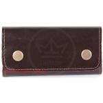 Футляр для ключей Premier-К-102 (на 6 ключей)  натуральная кожа коричн. темный гладкий (88)  118518