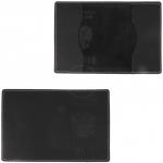 Обложка для паспорта Croco-П-1101 натуральная кожа черный шора (1000)  214077