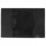 Обложка для паспорта Croco-П-1101 натуральная кожа черный шора (1000)  214077