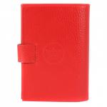 Обложка для авто+паспорт Cayman-ВП 1225л (с хляст,  двойн стенка,  5 карм,  2sim)  натуральная кожа алый флотер (128)  203874