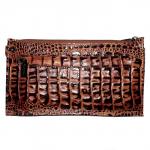 Портмоне мужское Premier-H-35 натуральная кожа 2 отд,  5 карм,  рем-петля,  коричневый тем.кайман (300)  187722