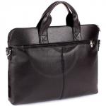 Портфель натуральная кожа MT-449-3, 2 отд+плеч рем, 2внеш+4внут карм,  отдел для ноутбука, черный флотер (3080)   164996