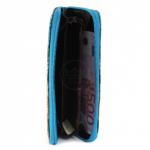 Кошелек женский искусственная кожа 7811-1,  на 1 молнию,  6отд,  8карм,  (цветы),  синий 209047