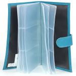 Визитница Cayman-113Л натуральная кожа 72 виз  (настольная)  морская волна флотер (121)  171401