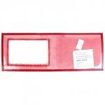 Обложка Premier-О-12 (для удост. с окошком)  натуральная кожа красный гладкий (135)  117547