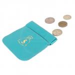 Футляр для монет Premier-F-60 натуральная кожа бирюза флотер (325)  193778