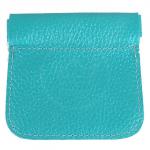 Футляр для монет Premier-F-60 натуральная кожа бирюза флотер (325)  193778