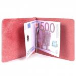 Зажим для купюр Premier-Z-1  (зажим-скрепка)  натуральная кожа красный крокодил (115)  212641