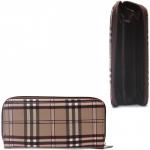 Кошелек женский искусственная кожа 007К,  на 1 молнию,  3отд,  4 карм,   (клетка)  бежевый 185013