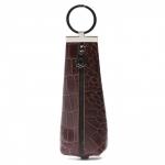 Футляр для ключей Croco-кл-503 (на молнии)  натуральная кожа коричневый св крокодил (204)  215530