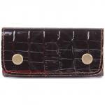 Футляр для ключей Premier-К-102 (на 6 ключей)  натуральная кожа коричн. темный крокодил (83)  122149