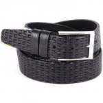 Ремень 35 мм BLACK TORTOISE взрослый 4000401 тисн,  черный 126567