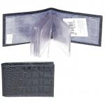 Кредитница Premier-V-119 (18 листов)  натуральная кожа синий кайман (310)    176954