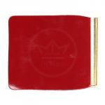 Зажим для купюр Premier-Z-1  (зажим-скрепка)  натуральная кожа красный темный гладкий (138)  178257