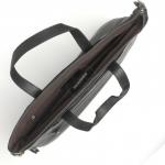 Портфель мужской натуральная кожа 8852,  1отд+отд д/ноут,  3внутр/карм,  3внеш/карм,  черный 221682