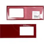 Обложка Premier-О-12 (для удост. с окошком)  натуральная кожа красный темный гладкий (138)  152925