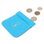 Футляр для монет Premier-F-60 натуральная кожа голубой флотер (324)  193780