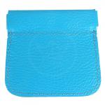 Футляр для монет Premier-F-60 натуральная кожа голубой флотер (324)  193780