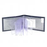 Кредитница Premier-V-119 (18 листов)  натуральная кожа синий крокодил (72)    178248