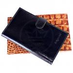 Визитница Cayman-113Л натуральная кожа 72 виз  (настольная)  синий наплак (36)  115694