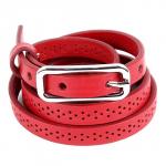 Ремень 15 мм BLACK TORTOISE жен 12200008 перфорация,  красный 182554