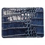 Визитница-футляр Premier-V-49 натуральная кожа бирюза аллигатор (61)  187743