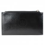 Портмоне мужское Croco-ПР-957 натуральная кожа 2 отд,  14 карм,  черный змея (201)  213358