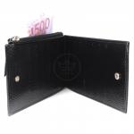 Портмоне мужское Croco-ПР-957 натуральная кожа 2 отд,  14 карм,  черный змея (201)  213358