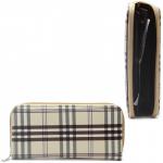 Кошелек женский искусственная кожа 007К,  на 1 молнию,  3отд,  4 карм,   (клетка)  св.бежевый 216376