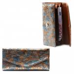 Кошелек женский искусственная кожа 081,  молния внутри,   5отд+ 4карм,  голубой 216428