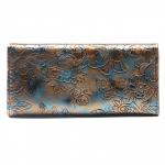 Кошелек женский искусственная кожа 081,  молния внутри,   5отд+ 4карм,  голубой 216428