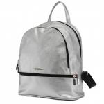Сумка женская искусственная кожа GR-1323  (рюкзак),  2отд,  1внут+1внеш карм,  серебро 222493