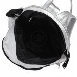 Сумка женская искусственная кожа GR-1323  (рюкзак),  2отд,  1внут+1внеш карм,  серебро 222493