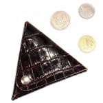 Футляр для монет Premier-F-63 натуральная кожа коричневый тем.крокодил (83)  172688