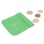 Футляр для монет Premier-F-60 натуральная кожа зеленый флотер (322)  193782