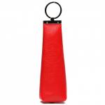 Футляр для ключей Croco-кл-504 (на молнии)  натуральная кожа красный флотер (128)  217476