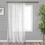 Штора Тюль деворе Абстракция белый 300*275