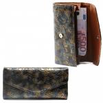 Кошелек женский искусственная кожа 081,  молния внутри,   5отд+ 4карм,  синий 216429