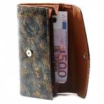 Кошелек женский искусственная кожа 081,  молния внутри,   5отд+ 4карм,  синий 216429