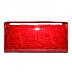 Кошелек женский натуральная кожа Baliya-B 3614-1,   защелка внутри,  7отд,  9карм,  змея лак,  красный 179857