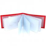 Кредитница Cayman-1070Л натуральная кожа 18 листов,  алый шик (10)  154382