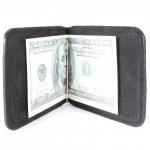 Зажим для купюр Cayman-Z-15  (магнит+внеш карман)  натуральная кожа бордо кайман (68)  212660