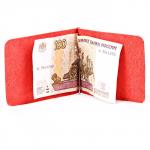 Зажим для купюр FNX-УЗ-001 н/к,  красный флотер двухцветный (1113)  183340