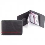 Зажим для купюр Premier-Z-2 (карман д/мелочи на кноп)  натуральная кожа черн.игуана (100)  104205