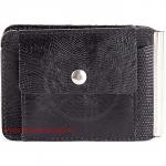 Зажим для купюр Premier-Z-2 (карман д/мелочи на кноп)  натуральная кожа черн.игуана (100)  104205