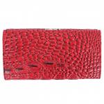 Кошелек женский искусственная кожа 005,  защелка снаружи,  3отд,  6 карм,  крок.,  бордовый 197255