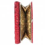 Кошелек женский искусственная кожа 005,  защелка снаружи,  3отд,  6 карм,  крок.,  бордовый 197255