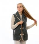 Жилет ALTRO арт.1217-01/пуг. воротник ТАРА Графит