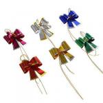 Набор бантов двойных, 5 шт, 4,5х39 см, 6 цветов